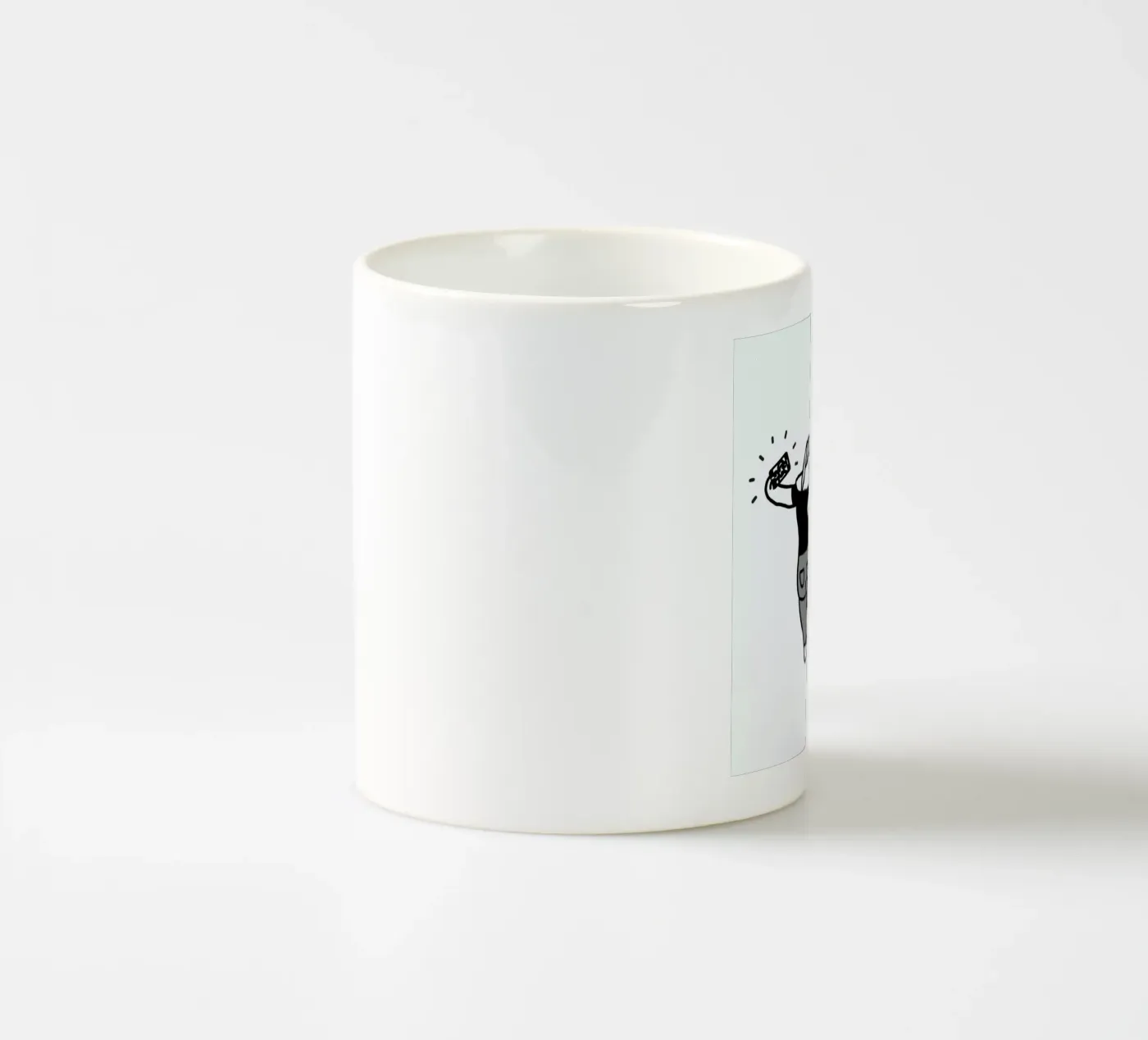 Selfie ceramic mug by Herzette