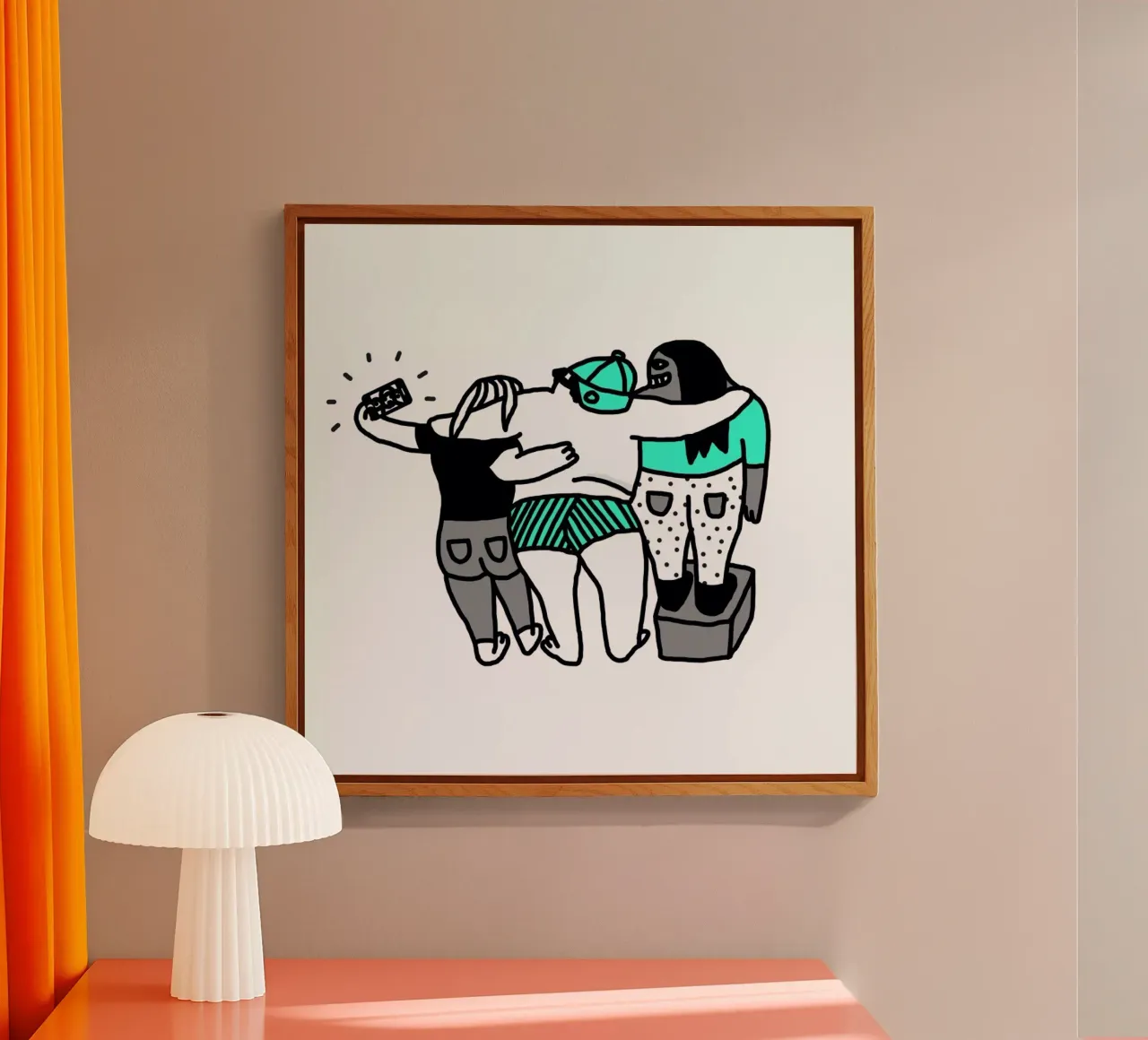 Selfie Acryl-Glas von Herzette