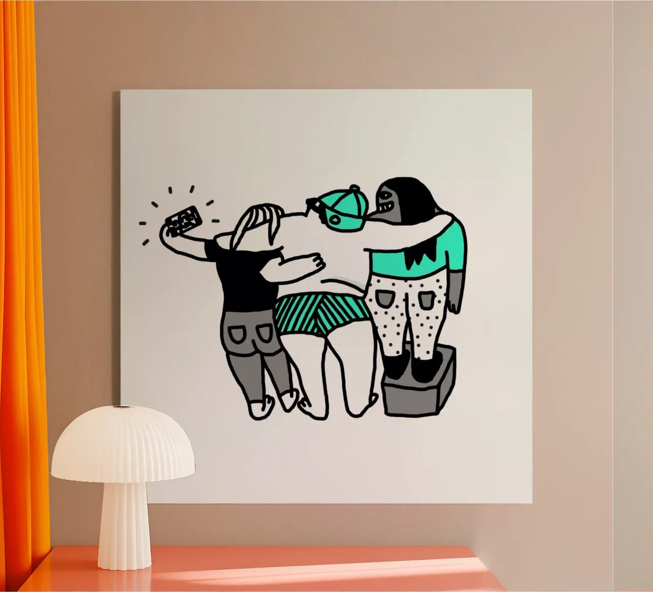 Selfie Acryl-Glas von Herzette