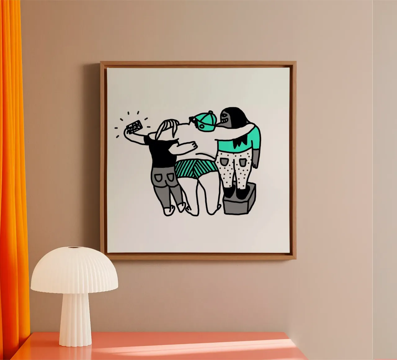 Selfie tela da Herzette