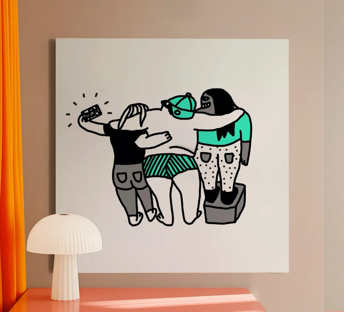 Selfie canvas by Herzette