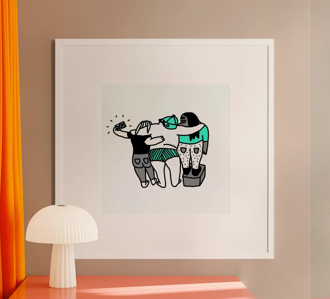 Selfie poster van Herzette