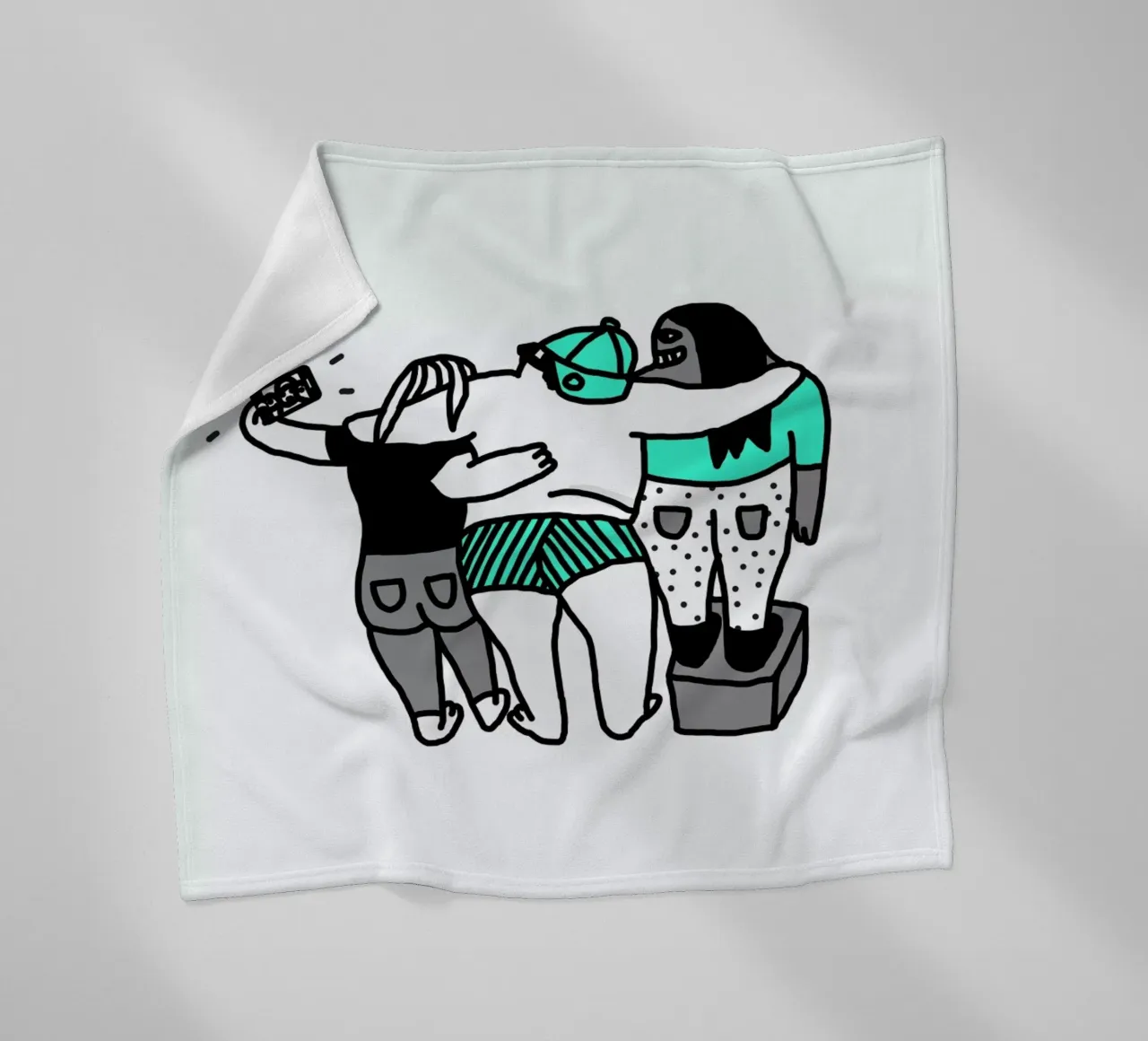 Selfie Fleecedecke von Herzette