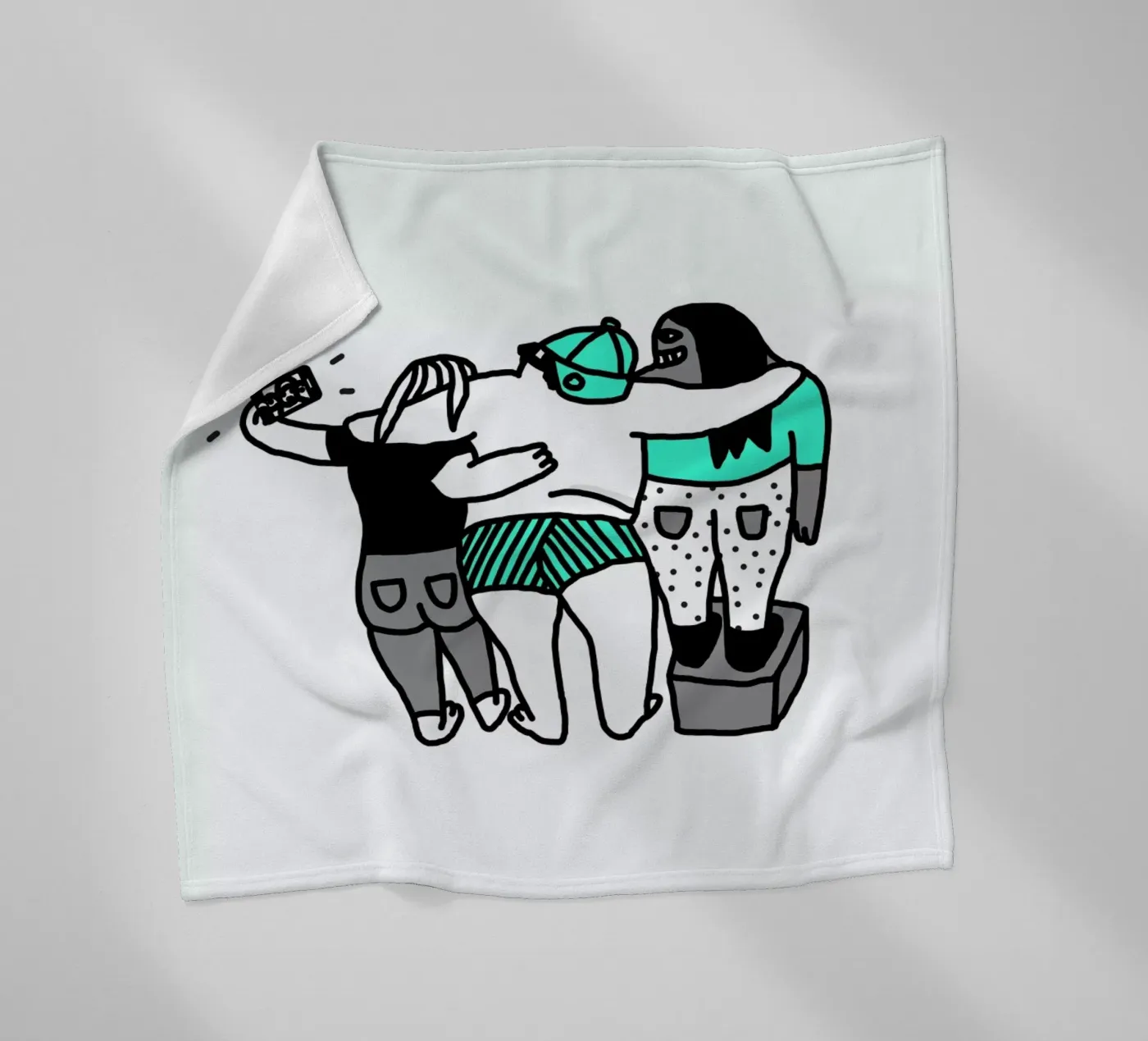 Selfie Fleecedecke von Herzette