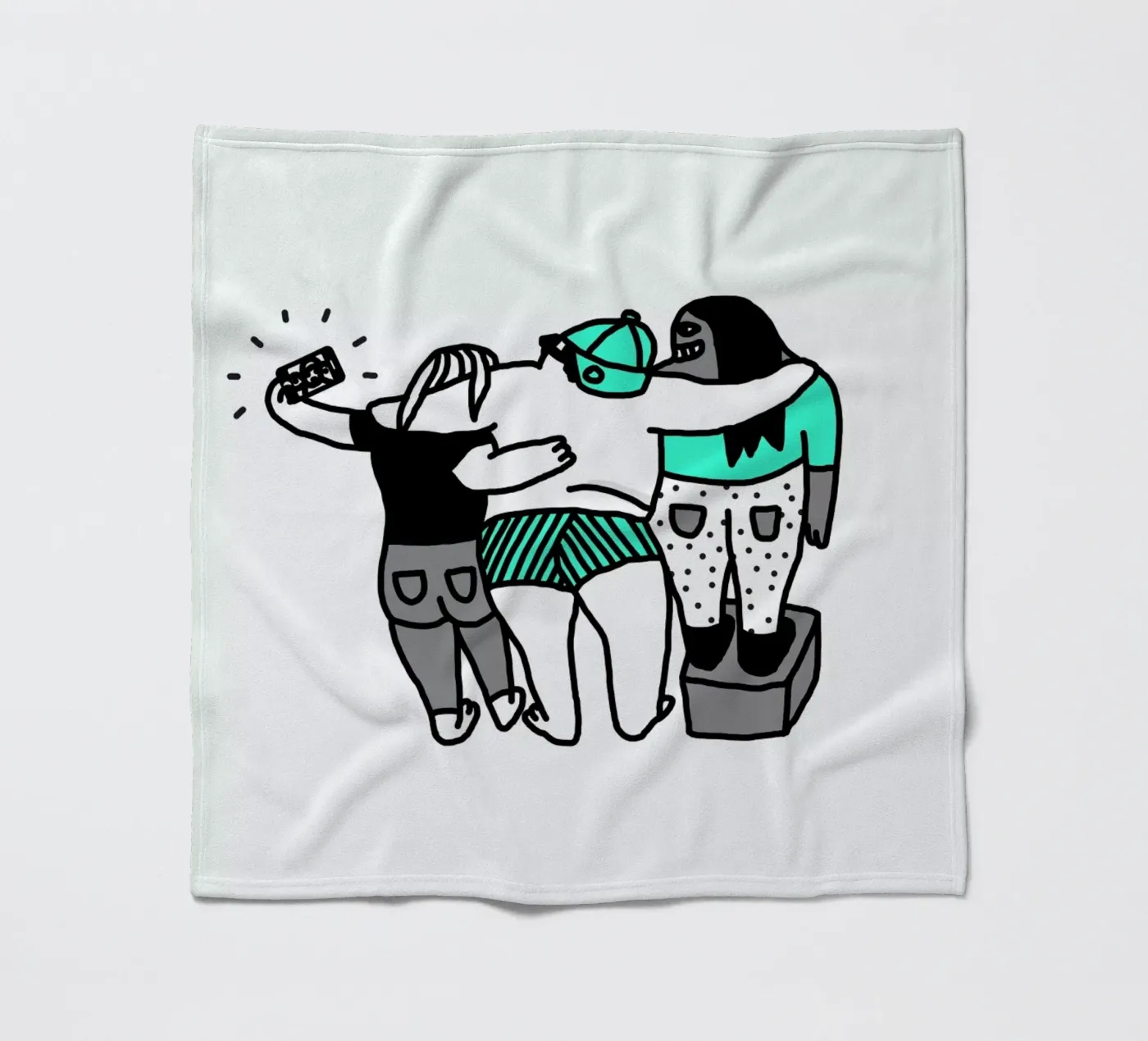 Selfie Fleecedecke von Herzette