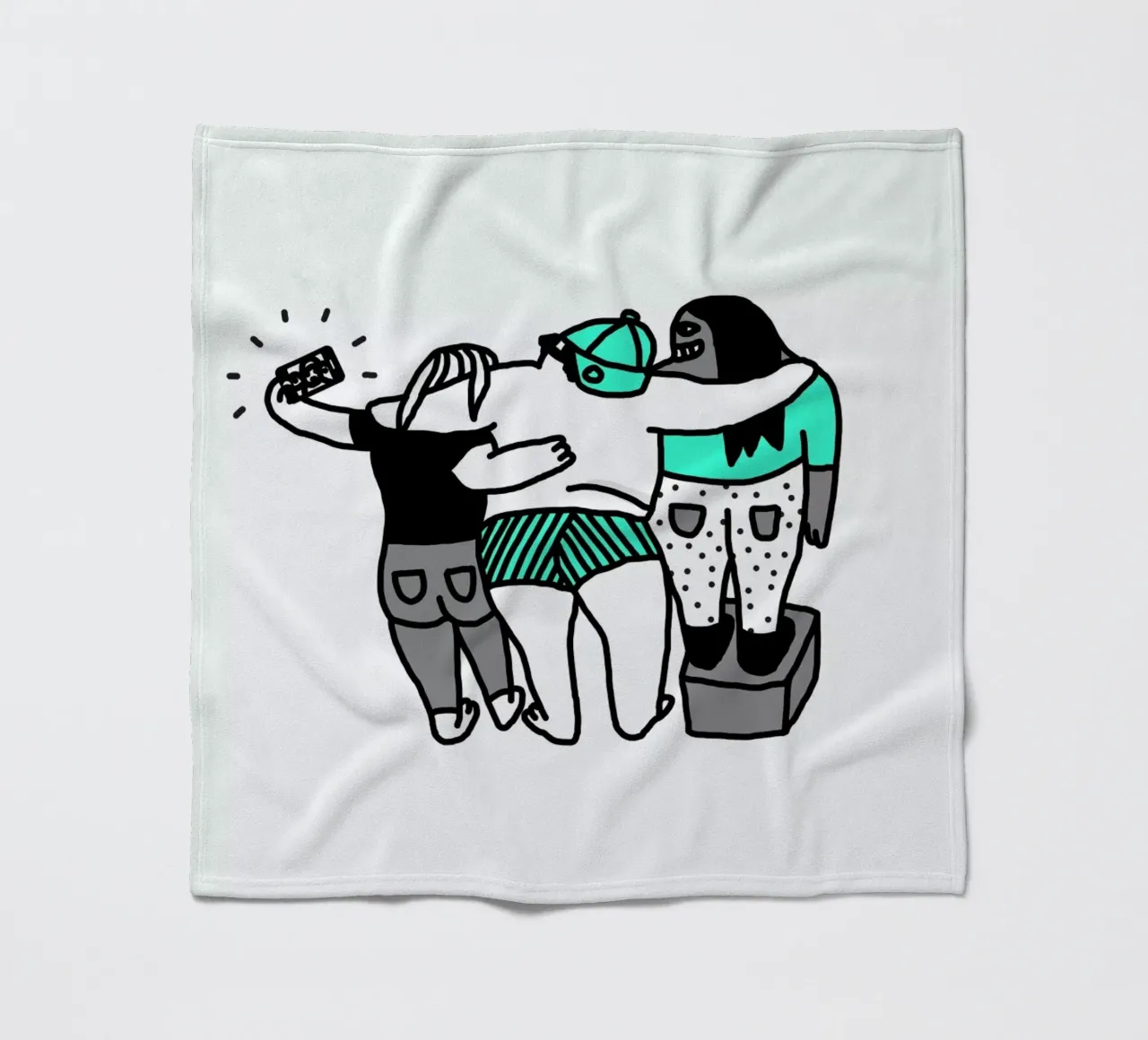 Selfie Fleecedecke von Herzette