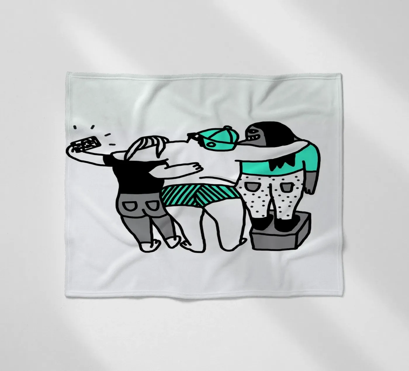 Selfie Fleecedecke von Herzette