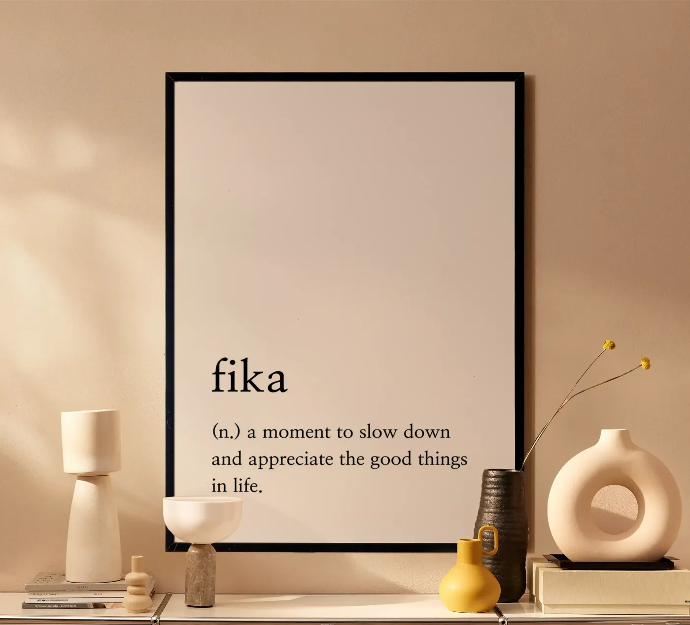 Fika definition poster van Paigaam Studio