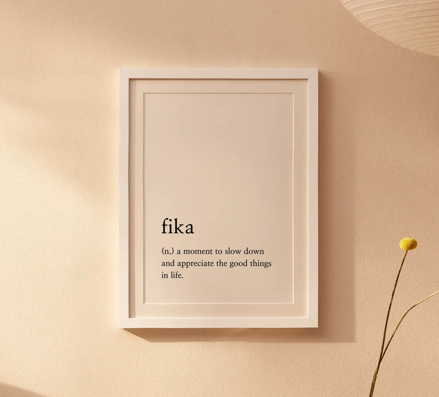 Fika definition poster van Paigaam Studio