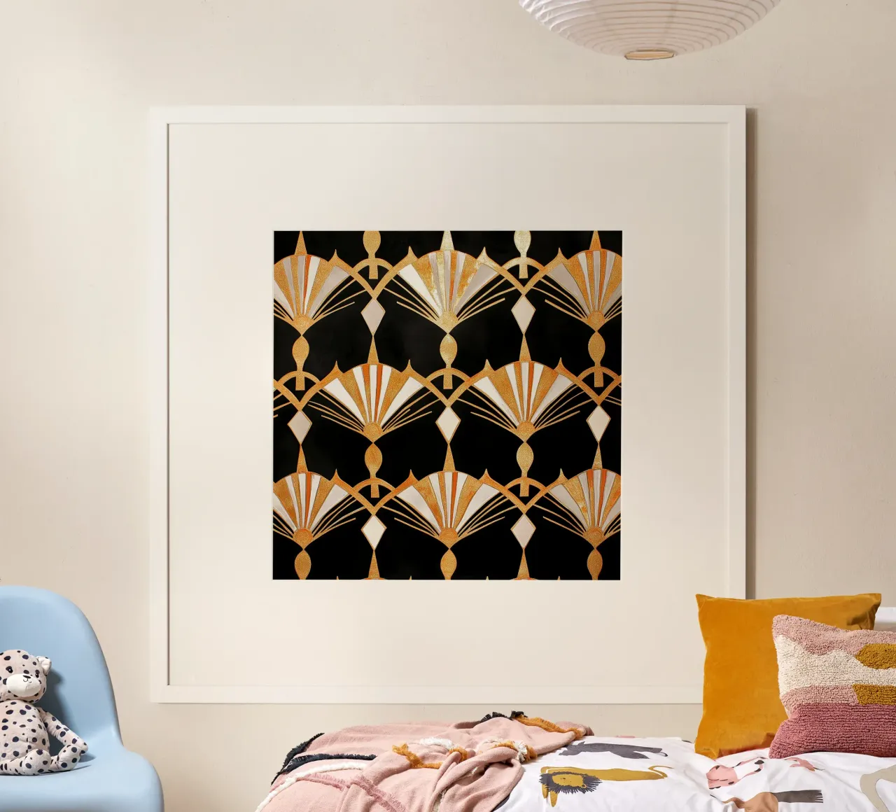 Art déco - Glamouröse Perspektiven poster con telaio in plastica da Golden Era