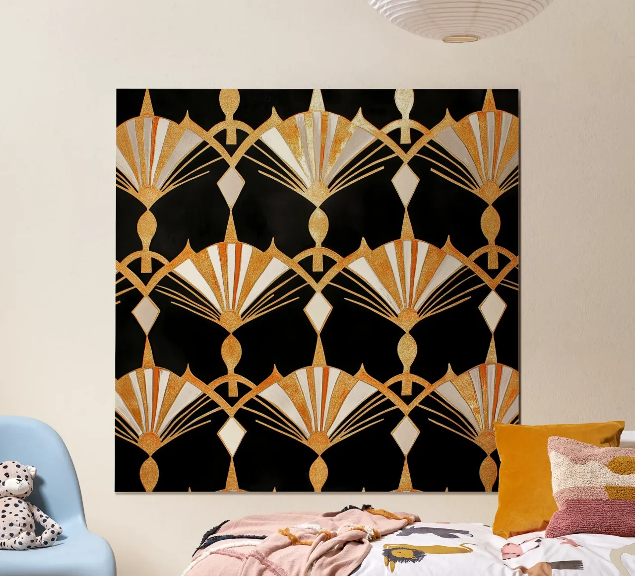 Art déco - Glamouröse Perspektiven poster con telaio in plastica da Golden Era