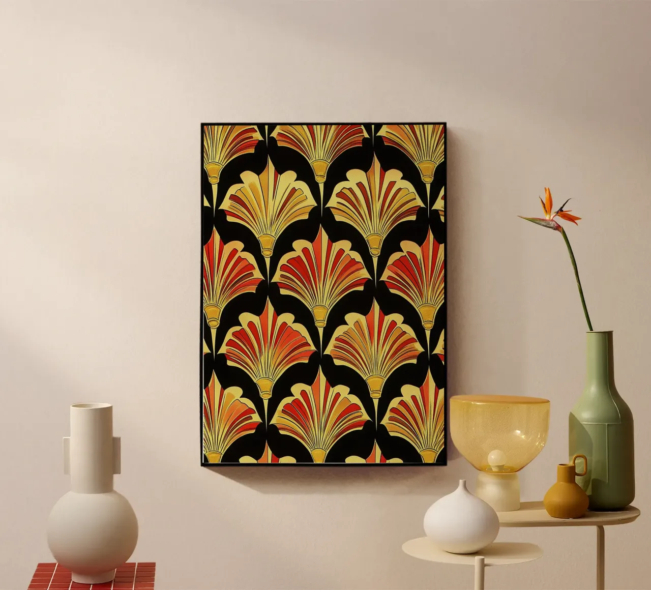 Art Deco plexiglass da Golden Era