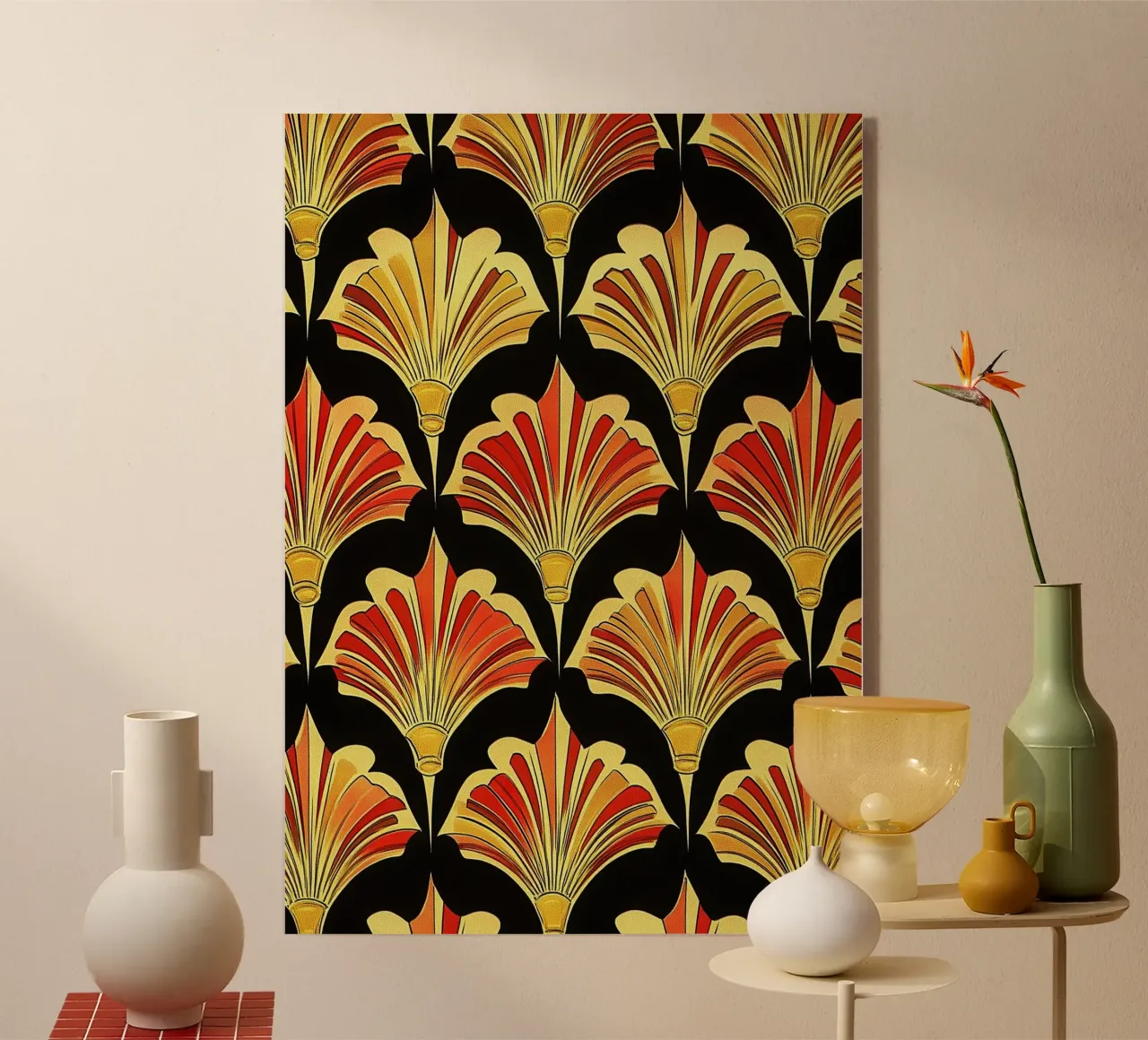 Art Deco plexiglass da Golden Era
