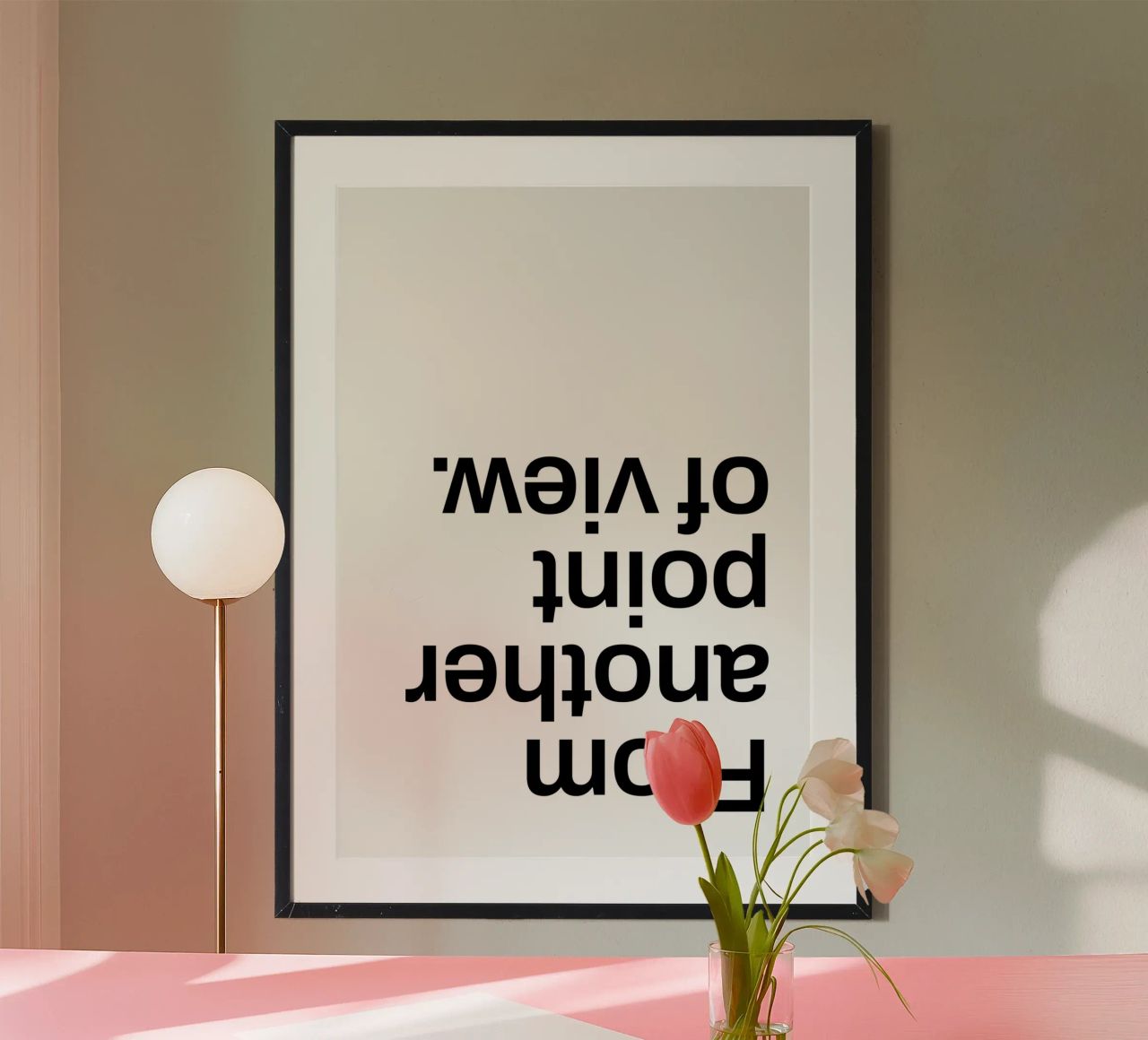 Aus einem anderen Blickwinkel Zitat Poster von Paigaam Studio