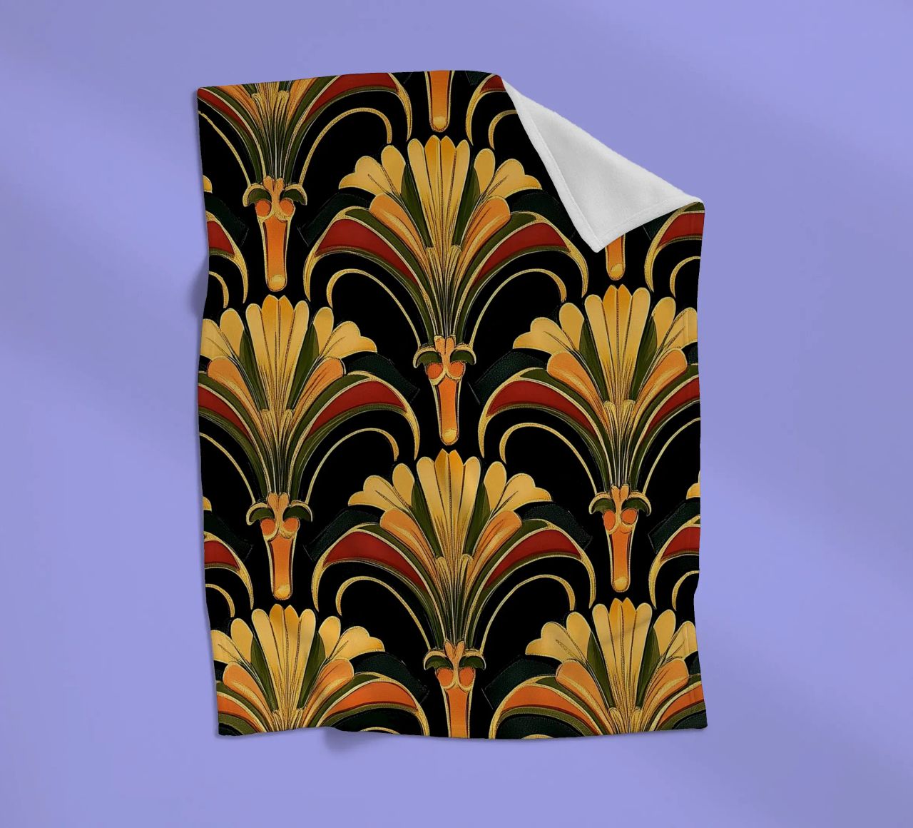 Art déco - Opulente Dynamik coperta in pile da Golden Era