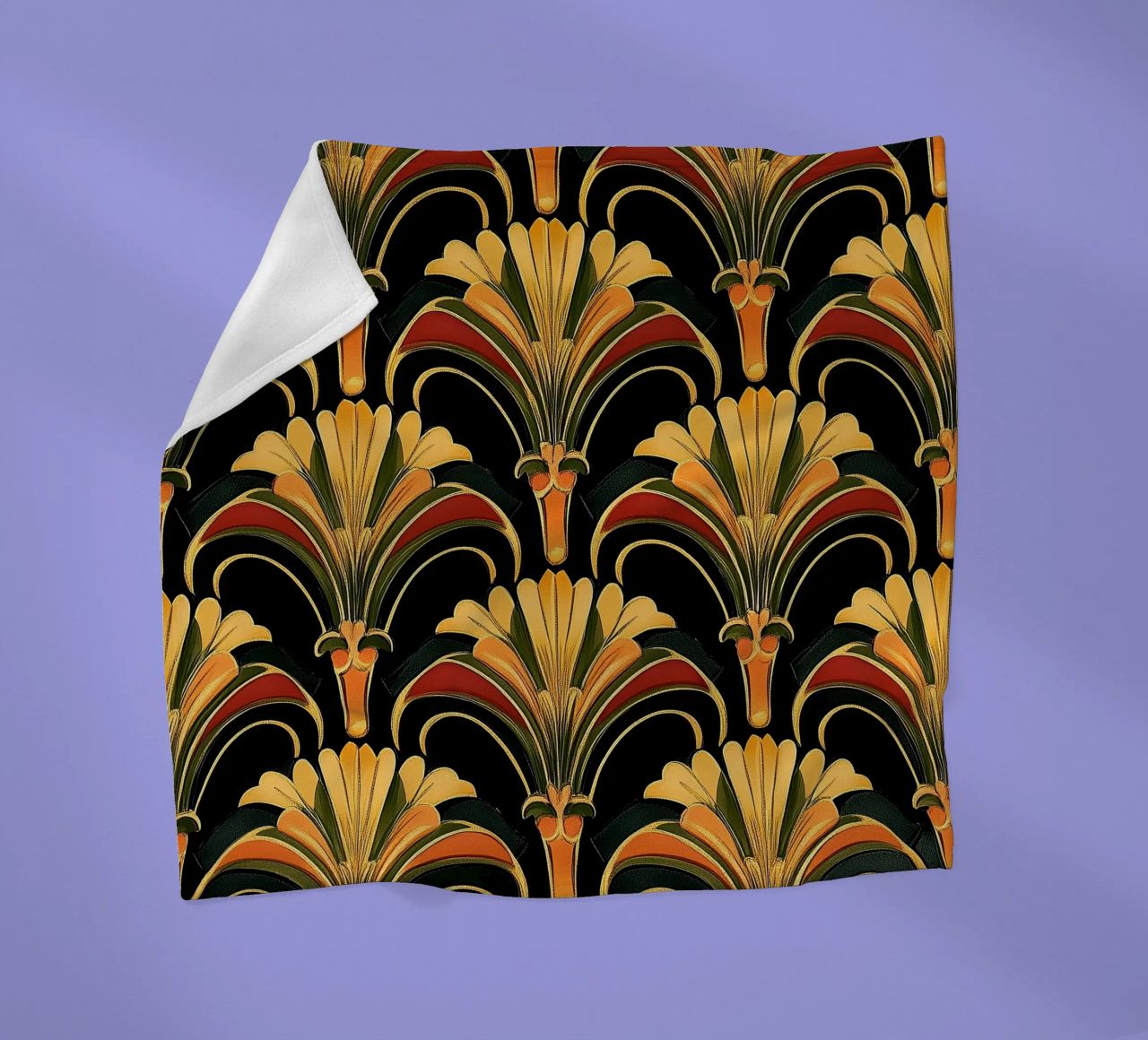 Art déco - Opulente Dynamik coperta in pile da Golden Era