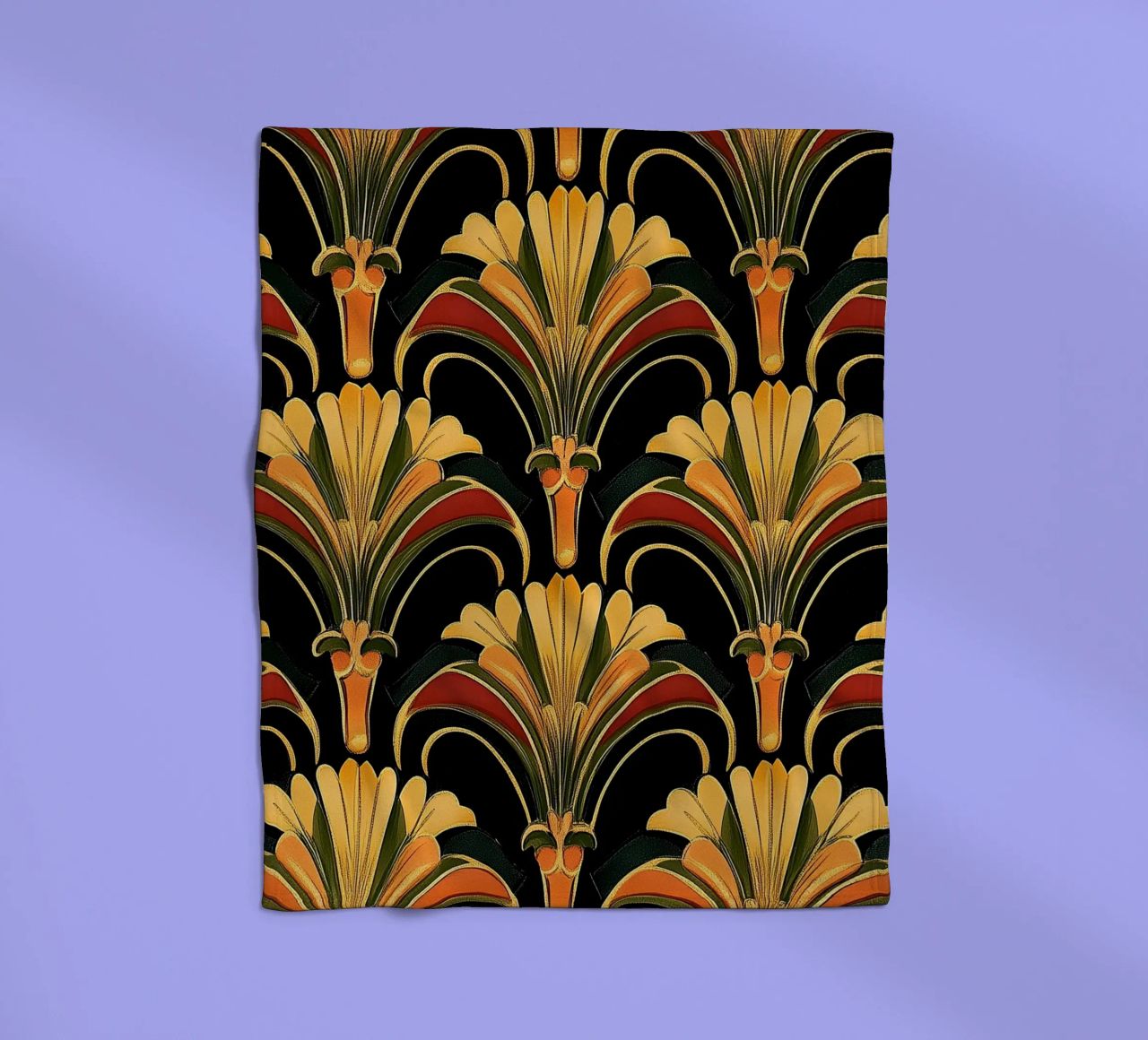 Art déco - Opulente Dynamik coperta in pile da Golden Era