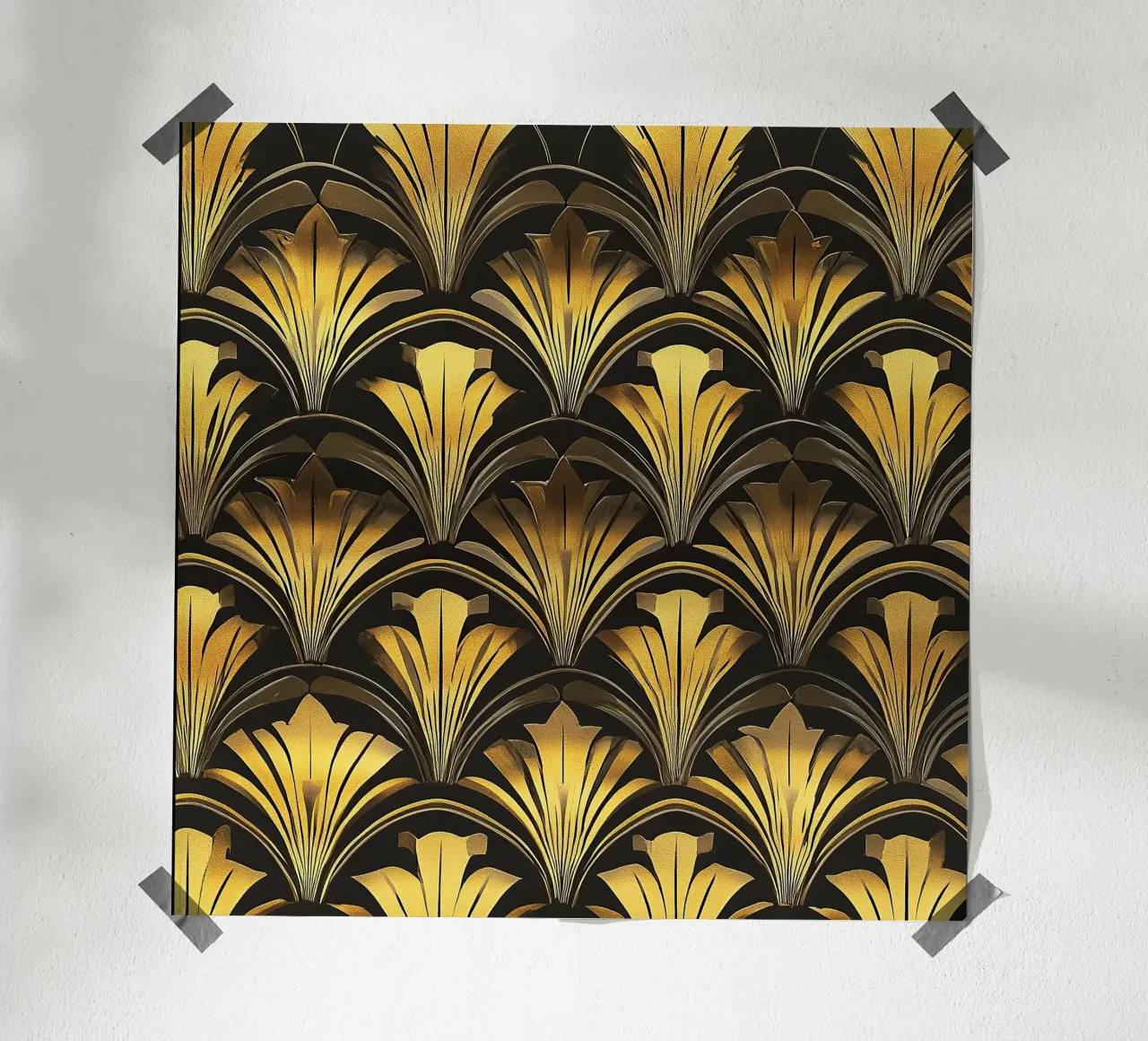 Art Deco - Goldene Strukturen hahnemühle by Golden Era