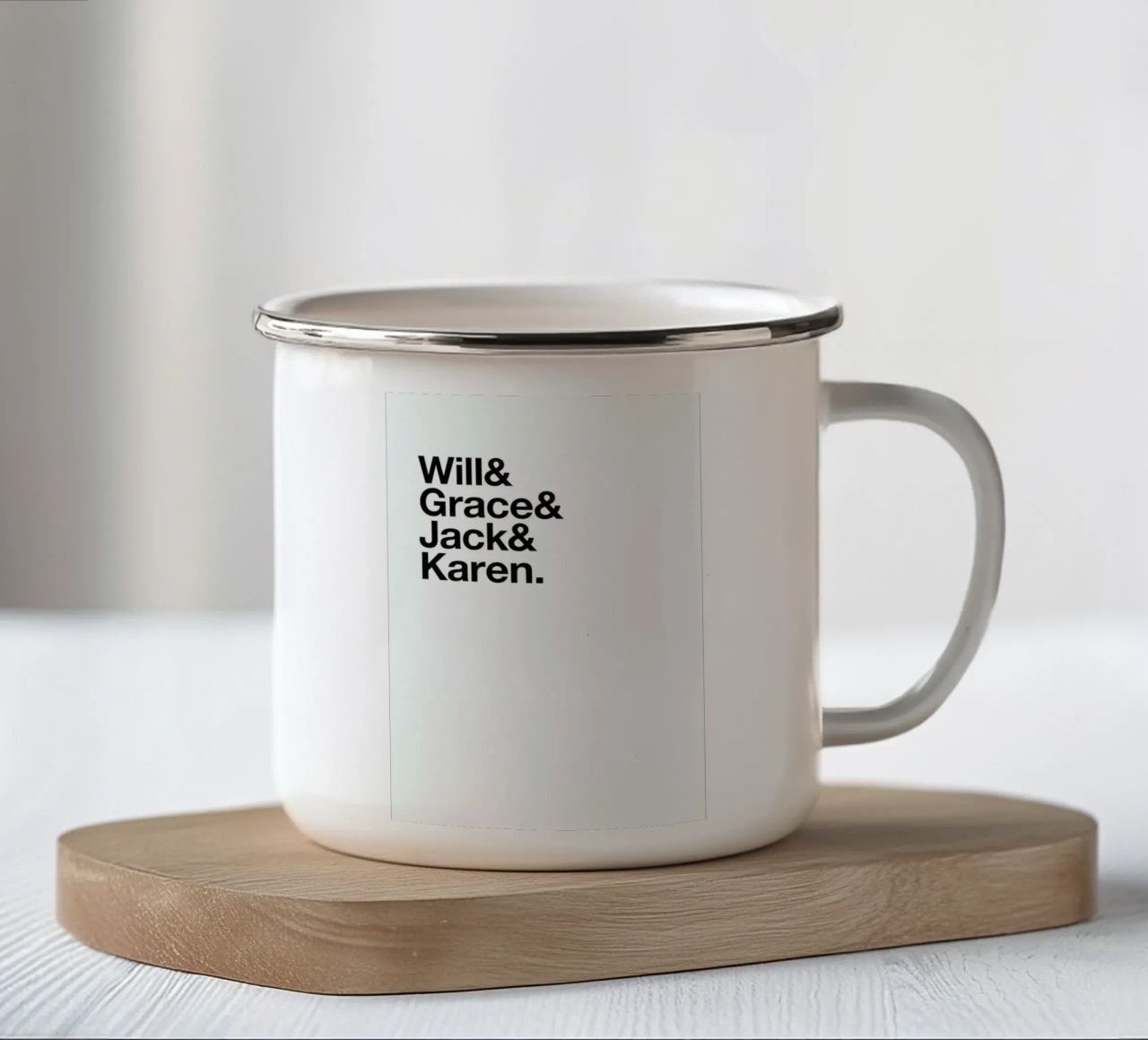 West Side Heroes tazza in smalto da Studio One