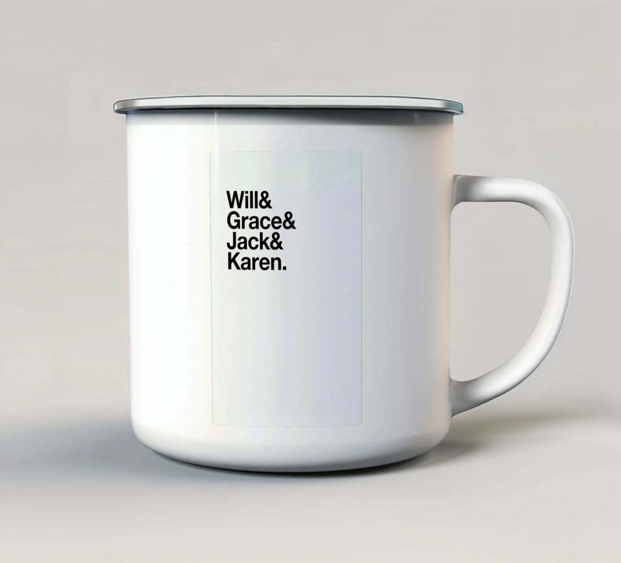 West Side Heroes tazza in smalto da Studio One