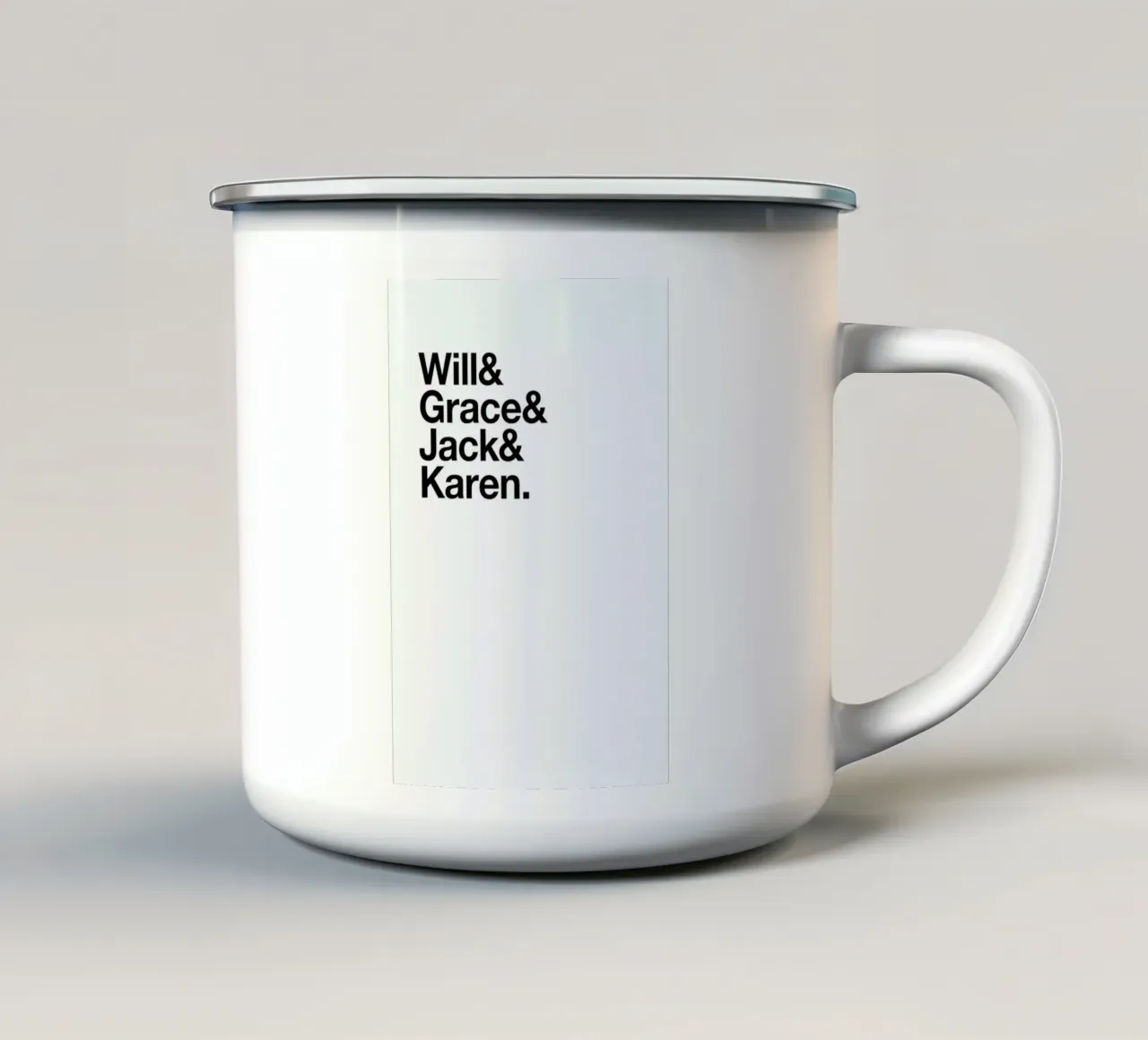 West Side Heroes Emaille Tasse von Studio One
