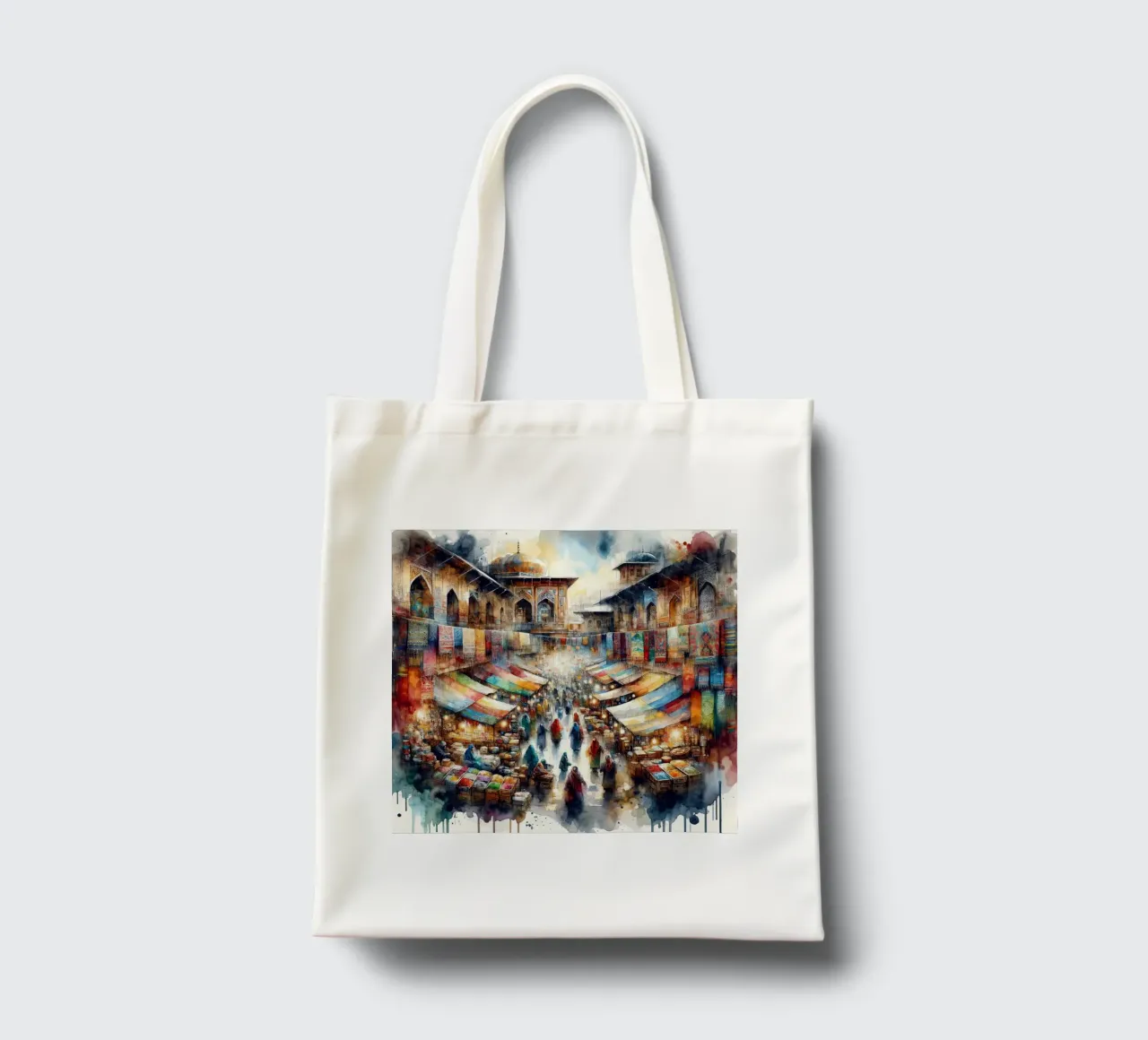 La symphonie des couleurs de Bazaar tote bag de Chromatic Fusion Studio