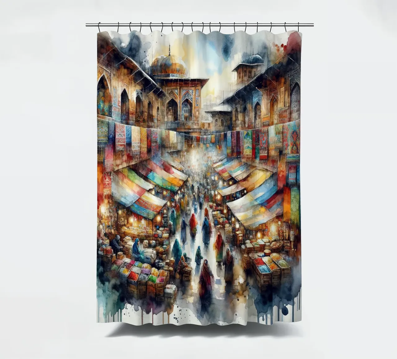 La sinfonia di colori di Bazaar tenda da doccia da Chromatic Fusion Studio