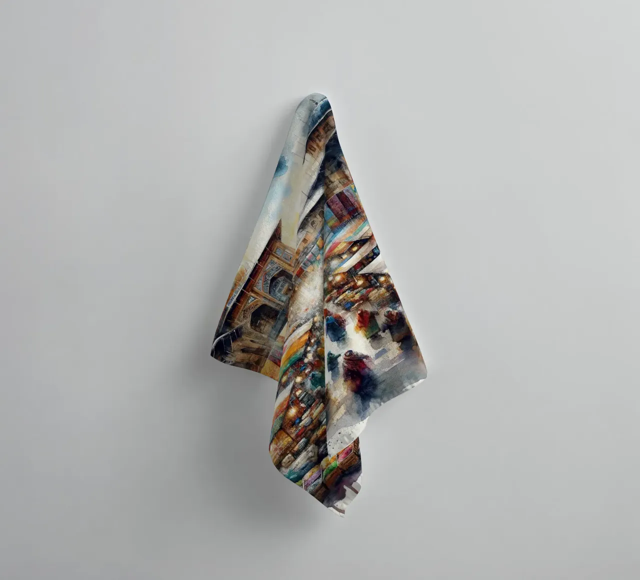 La sinfonia di colori di Bazaar asciugamano da bagno da Chromatic Fusion Studio