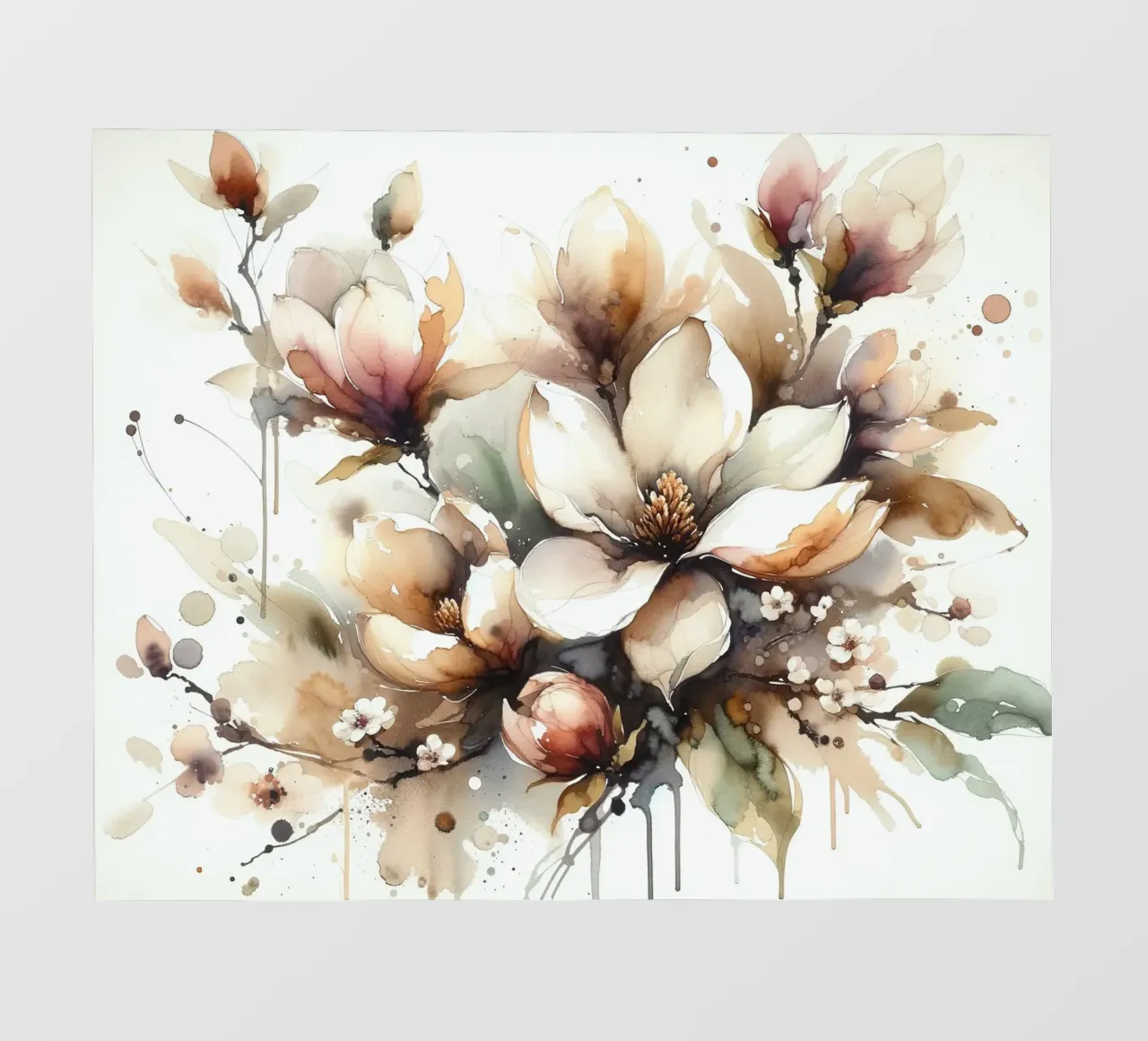 Blooming Elegantly photo wallpaper by Chromatic Fusion Studio