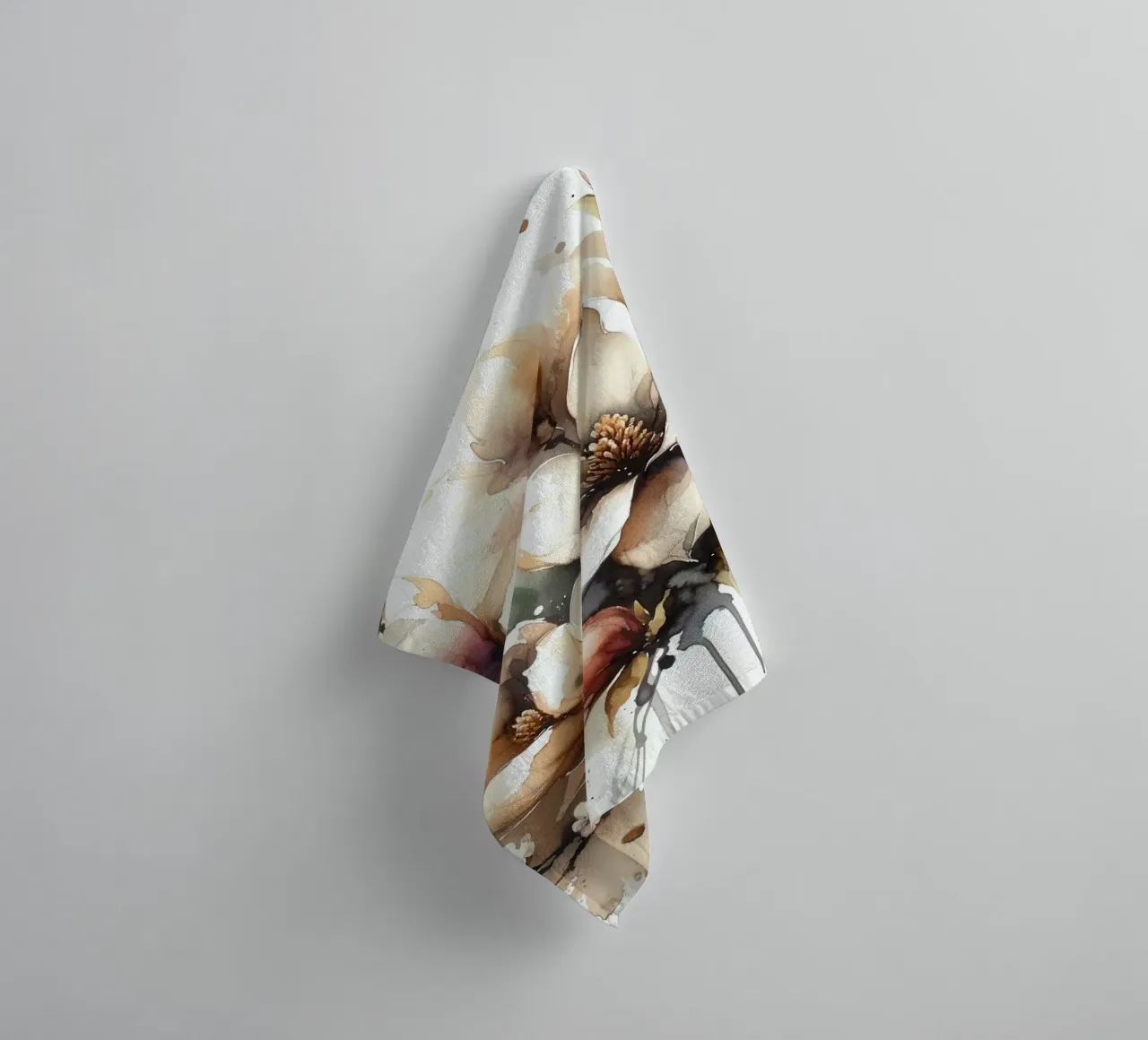 Blooming Elegantly towel by Chromatic Fusion Studio