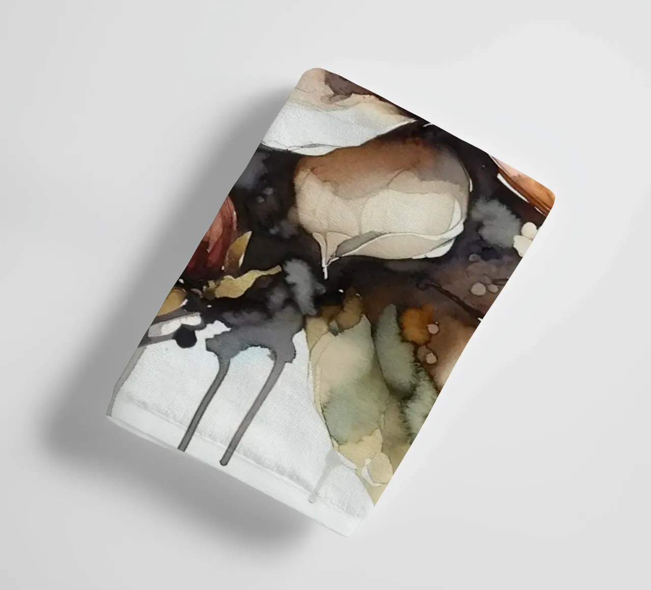 Blooming Elegantly towel by Chromatic Fusion Studio