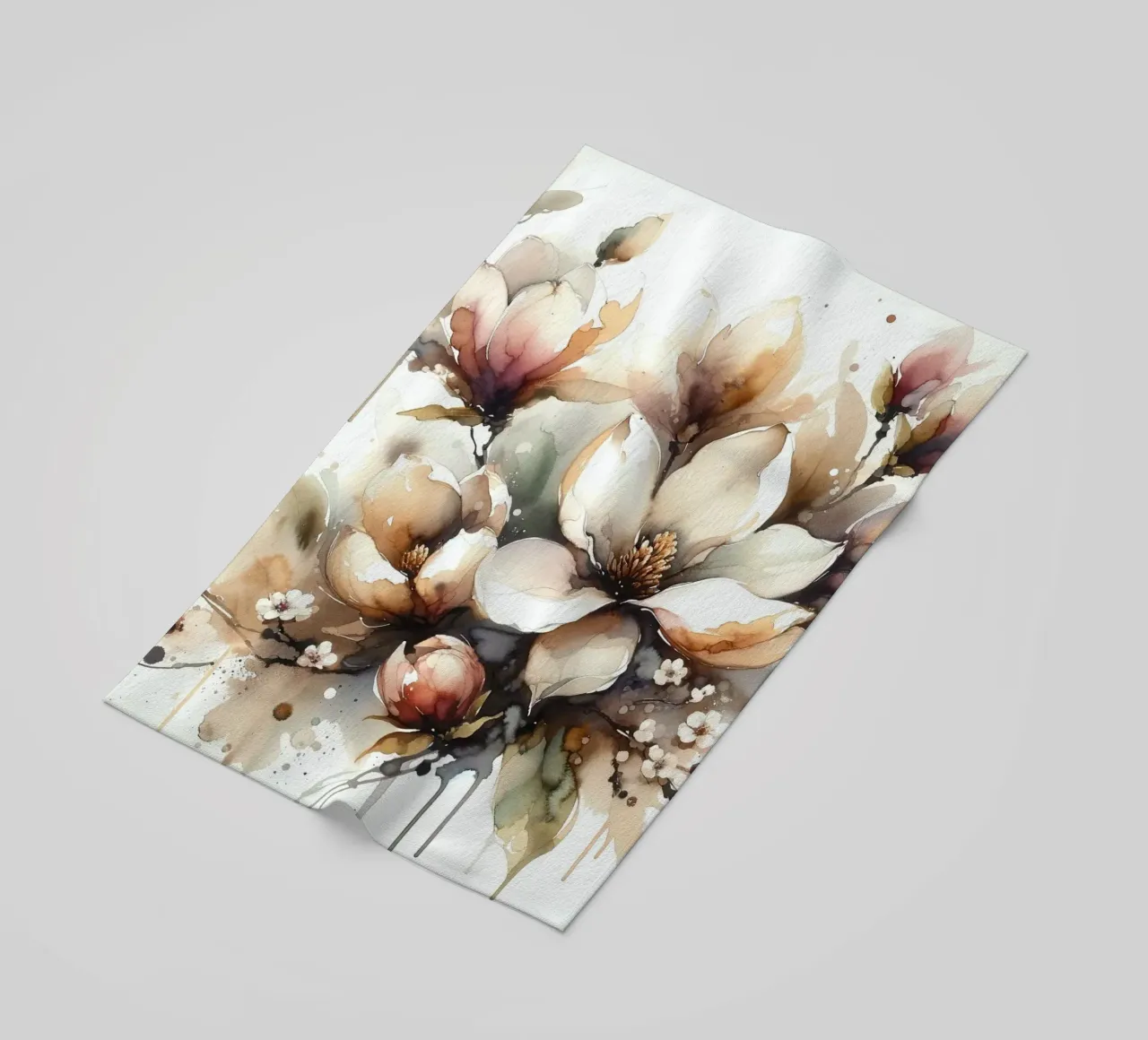 Sbocciare con eleganza telo mare da Chromatic Fusion Studio