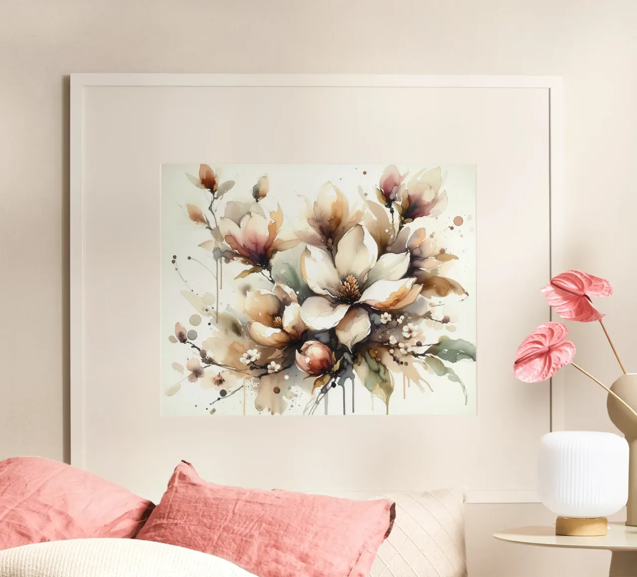 Sbocciare con eleganza poster con telaio in plastica da Chromatic Fusion Studio