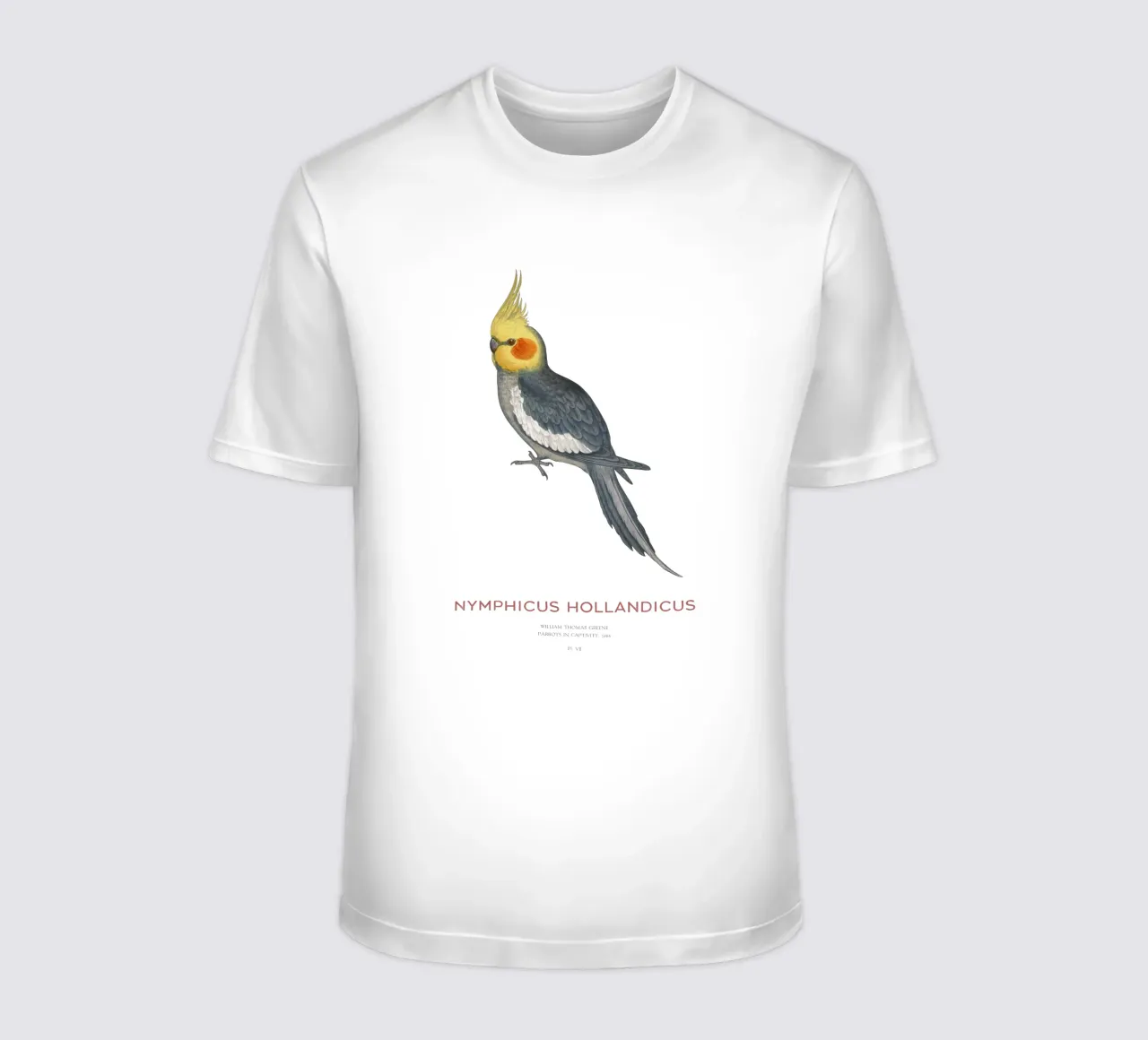 Cacatua o Nymphicus hollandicus t-shirt da Vintagrafica