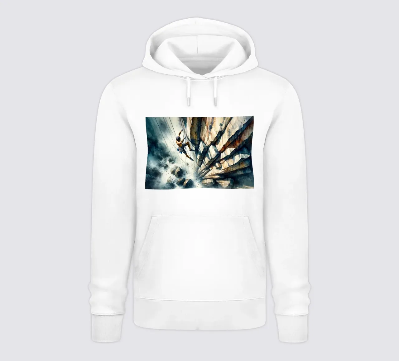 Climber Against the Void Only Courage hoodie by Chromatic Fusion Studio