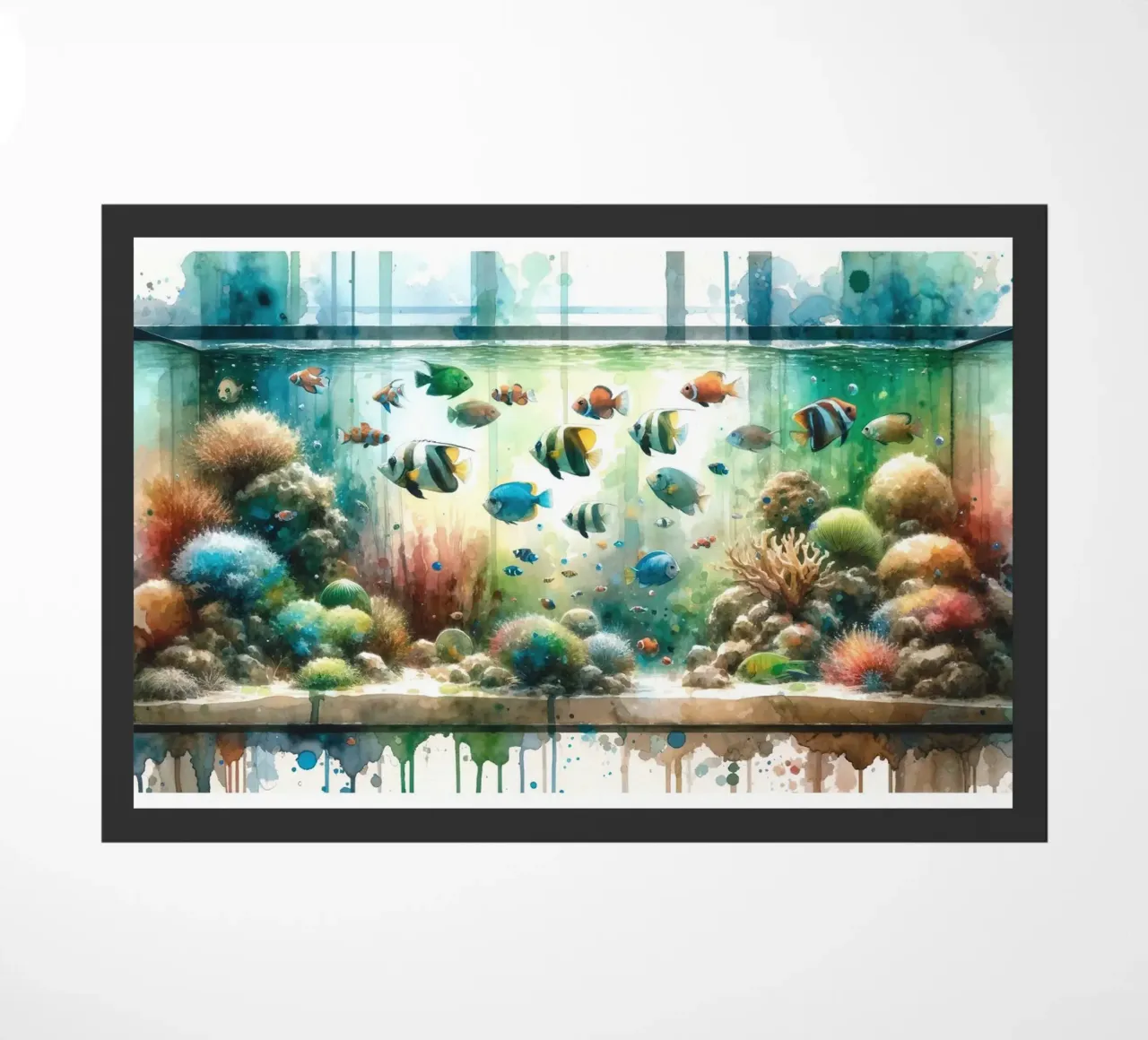 Acquario colorato zerbino da Chromatic Fusion Studio