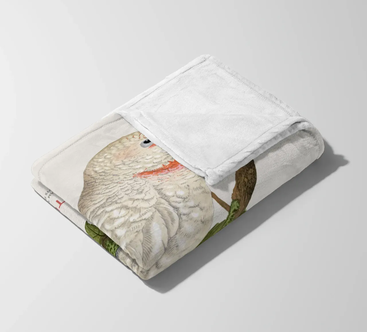 Langschnabelkakadu oder Cacatua tenuirostris Fleecedecke von Vintagrafica