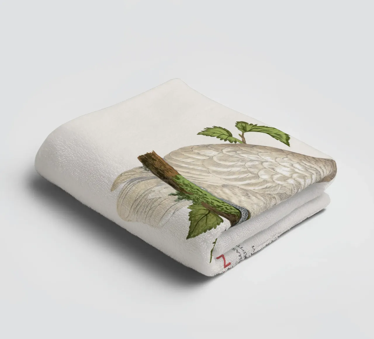 Langschnabelkakadu oder Cacatua tenuirostris Handtuch von Vintagrafica