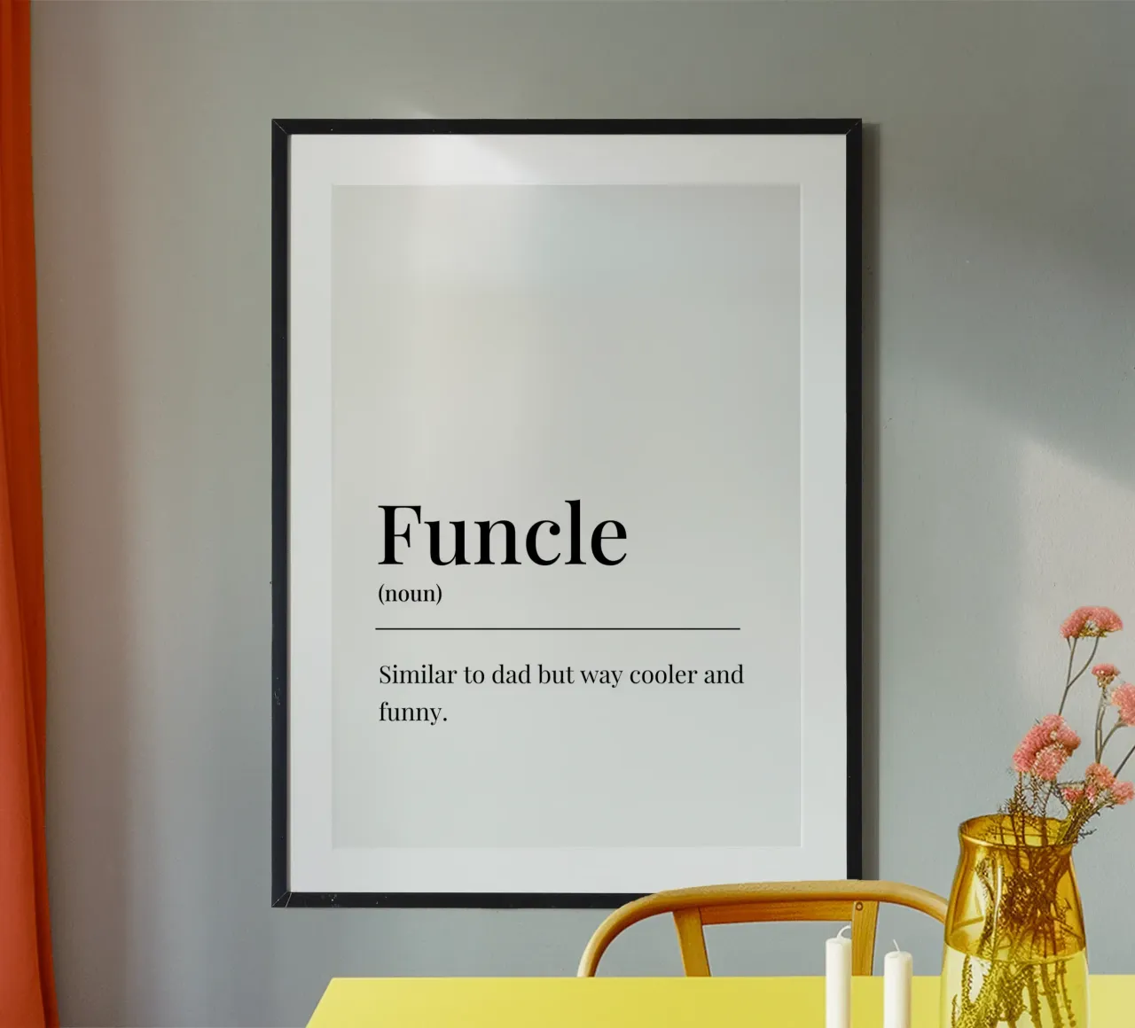 Funcle definition poster by Paigaam Studio