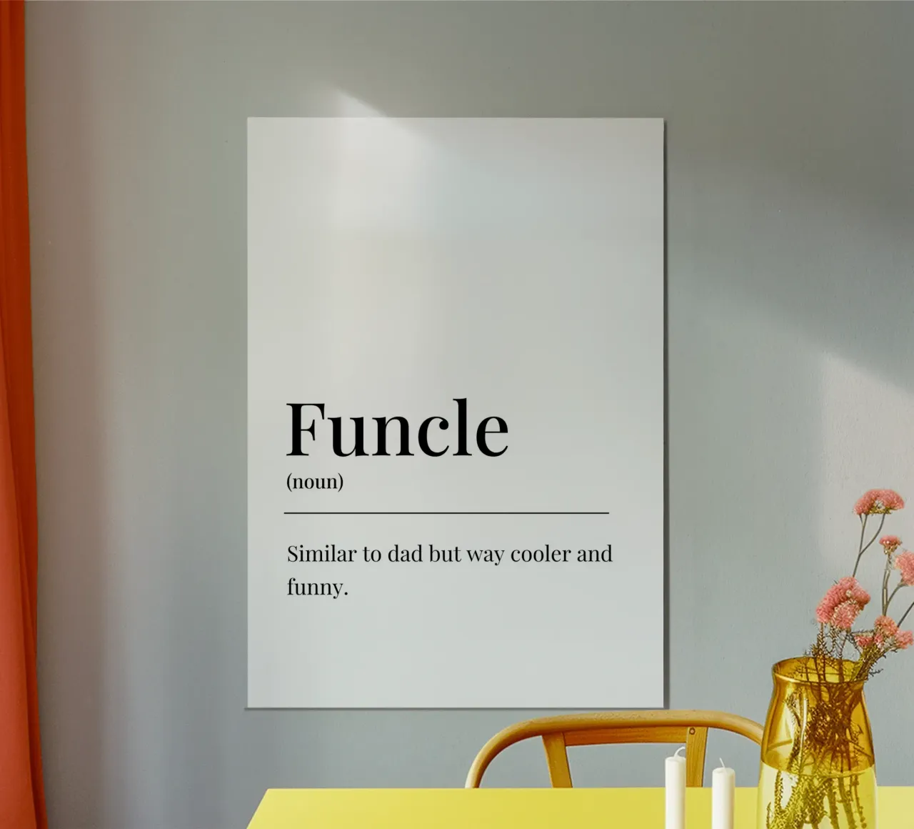 Funcle definition poster by Paigaam Studio
