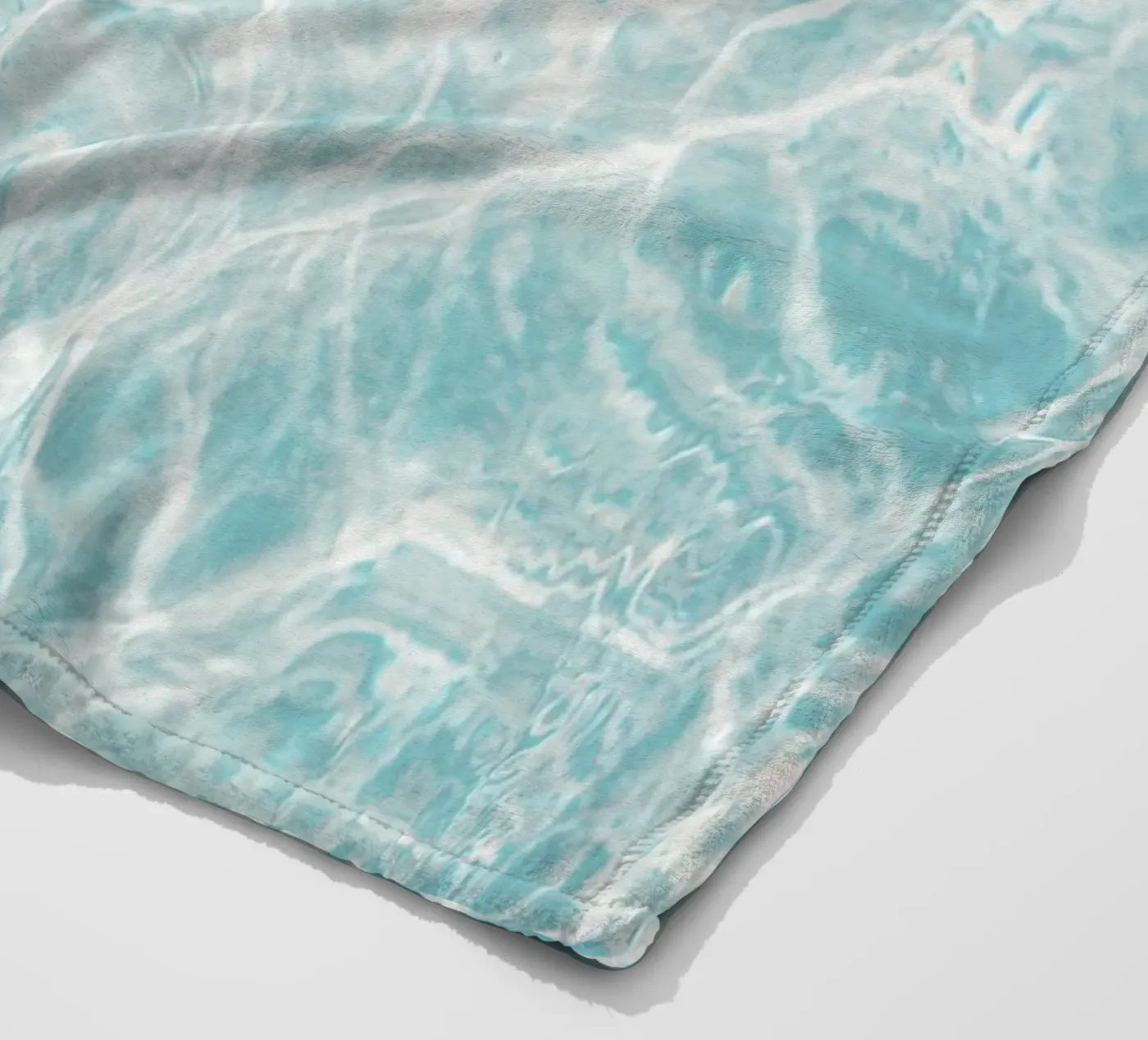 Water Pattern fleece blanket by Dagmar Pels