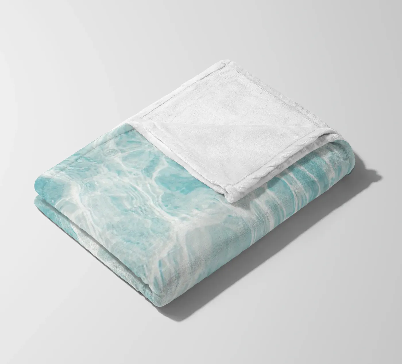 Water Pattern fleece blanket by Dagmar Pels