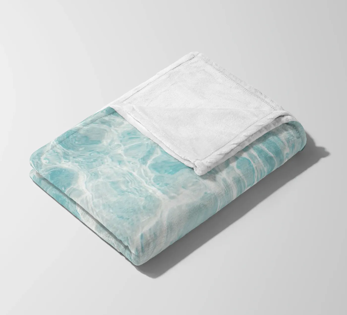 Water Pattern fleece blanket by Dagmar Pels