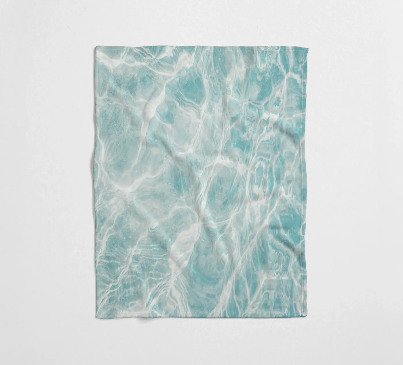 Water Pattern fleece blanket by Dagmar Pels