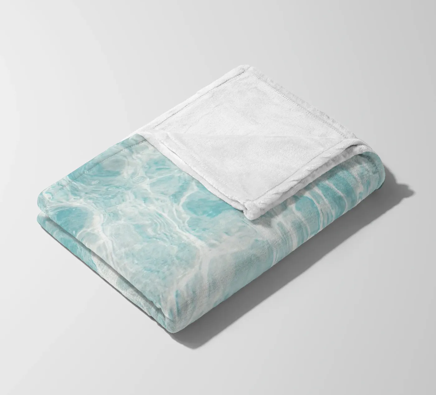 Water Pattern fleece blanket by Dagmar Pels