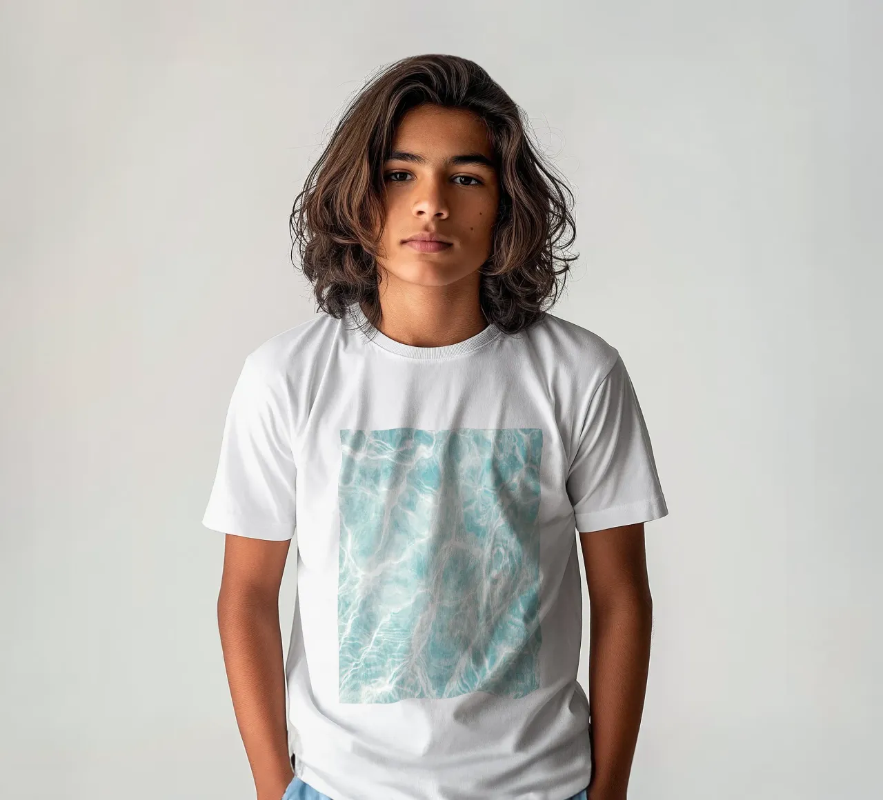 Water Pattern kinder t-shirt van Dagmar Pels