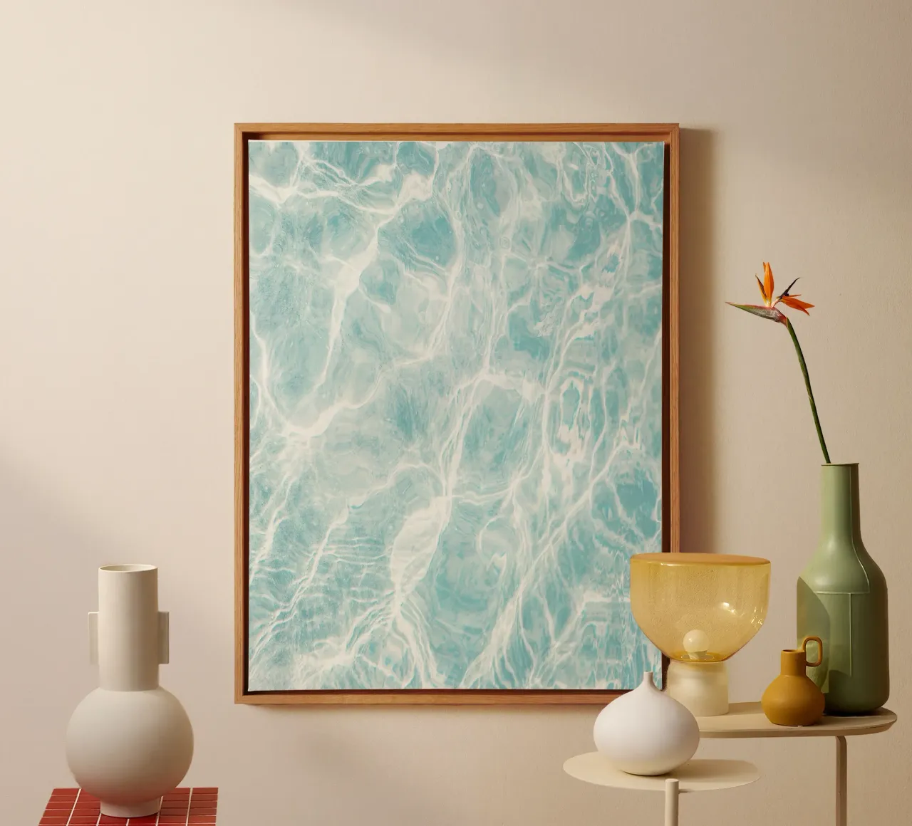 Water Pattern canvas by Dagmar Pels