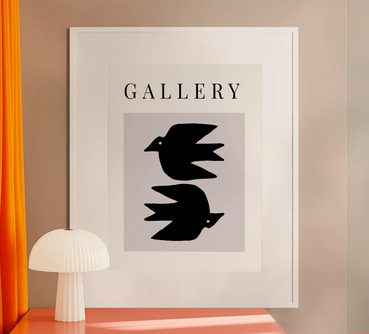 Delicate Line No 12 poster con telaio in plastica da treechild
