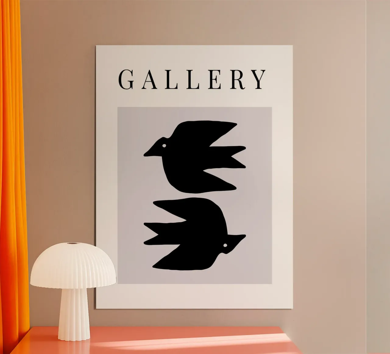 Delicate Line No 12 poster con telaio in plastica da treechild
