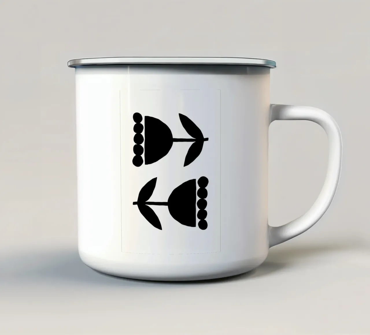 Delicate Line No 13 tazza in smalto da treechild